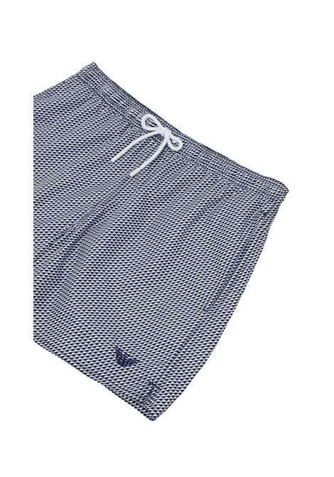 Boxer swimsuit with micro pattern EMPORIO ARMANI | 2117402R42896910