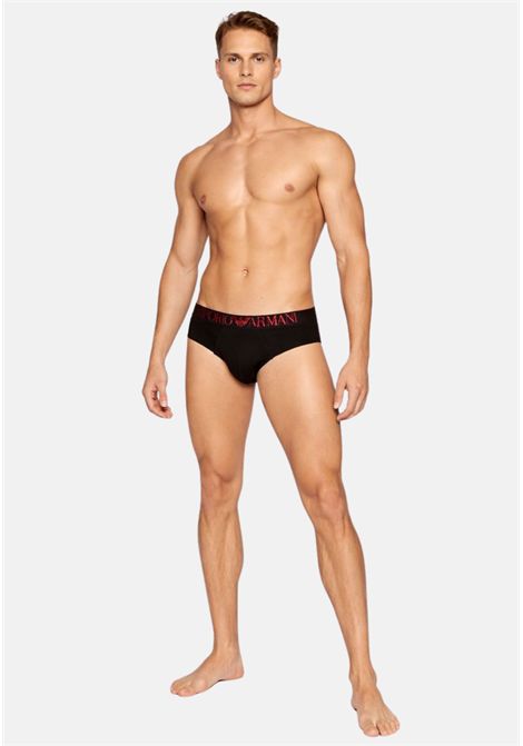 Set da 2 Slip Uomo in Cotone Stretch EMPORIO ARMANI | 1117332F59417921