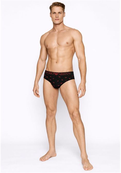 Set da 2 Slip Uomo in Cotone Stretch EMPORIO ARMANI | 1117332F59417921