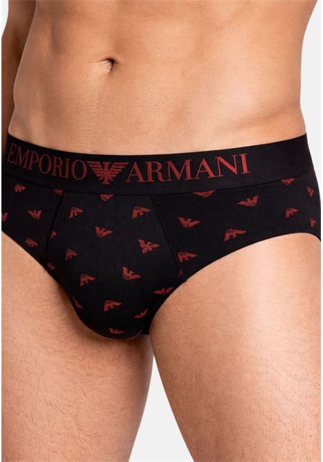Set da 2 Slip Uomo in Cotone Stretch EMPORIO ARMANI | 1117332F59417921
