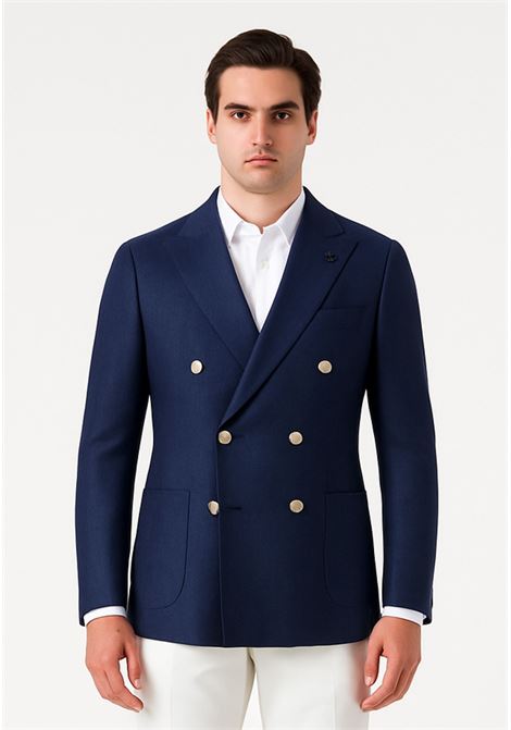 Giacca Doppiopetto in Lino e Cotone Bottega Marchigiana | GB3SPG6