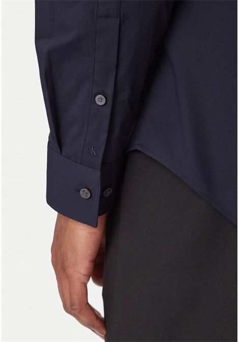 Camicia uomo Calvin Klein Essential in raffinato blu notte Calvin Klein | LV019EU001XNW