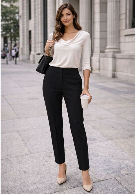 Pantalone donna CLIPS a sigaretta con tasche america CLIPS | U230 937200001