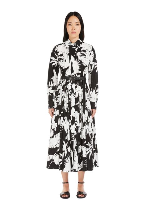 Abito chemisier in cotone stampato Max Mara Studio | USSEL002