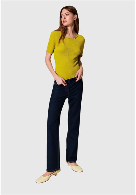 Maglia doppio uso jacquard floreale TWINSET | 251AP321100910