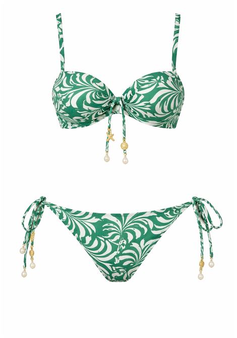 Bikini Push-up Coppa C con Tanga  Stampa Grafica TWINSET | 261LMMG44 + G8813469