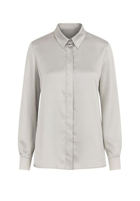 ACTUALEE  Camicia donna in seta con maniche lunghe Actualee | CA000577SILV800