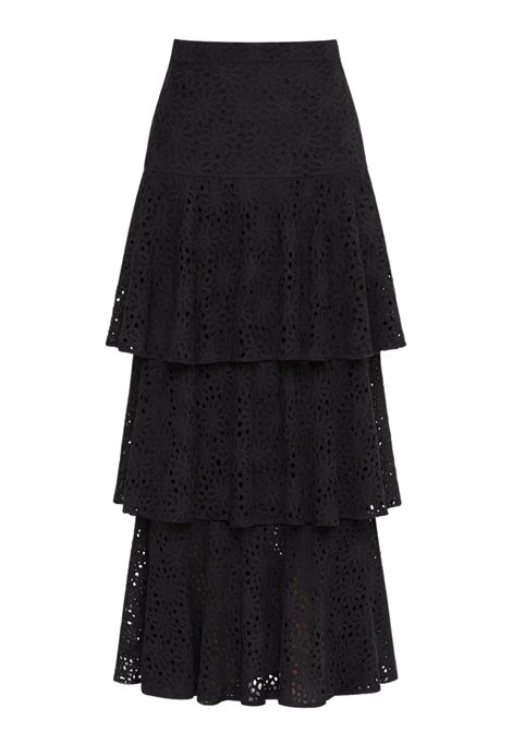 Gonna lunga in pizzo sangallo a balze Actualee | GO0035221