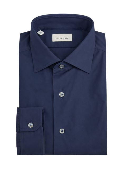 Camicia Alessandro Gherardi blu  tessuto tecnico elasticizzato Alessandro Gherardi | 38P1 620BLU