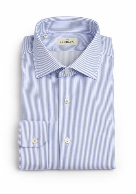 Camicia Alessandro Gherardi a righe  tessuto tecnico elasticizzato Alessandro Gherardi | 38P3 620RIGHE CELESTE