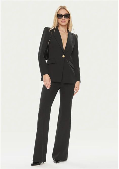 Pantalone nero a vita alta con gamba flare BABYLON | ZS00563NERO