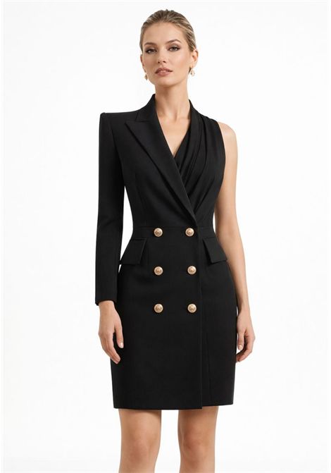 Babylon  Abito blazer asimmetrico monospalla BABYLON | ZS00881NERO