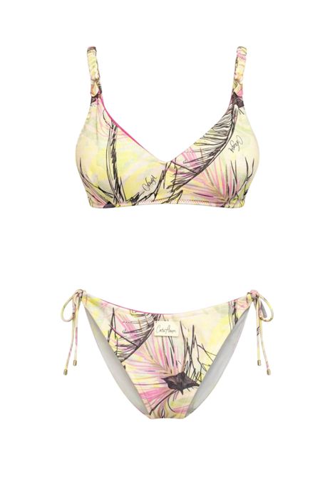 Bikini in lycra stampata con fantasia tropicale COTAZUR | CTZ01302TROPICALE