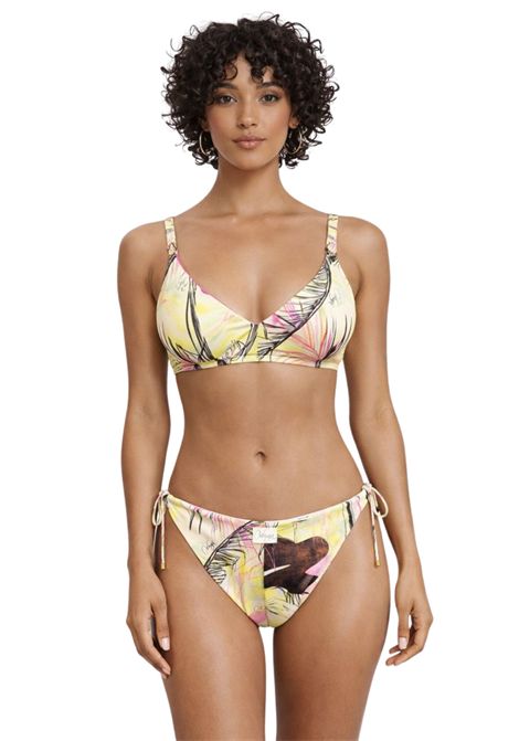 Bikini in lycra stampata con fantasia tropicale COTAZUR | CTZ01302TROPICALE