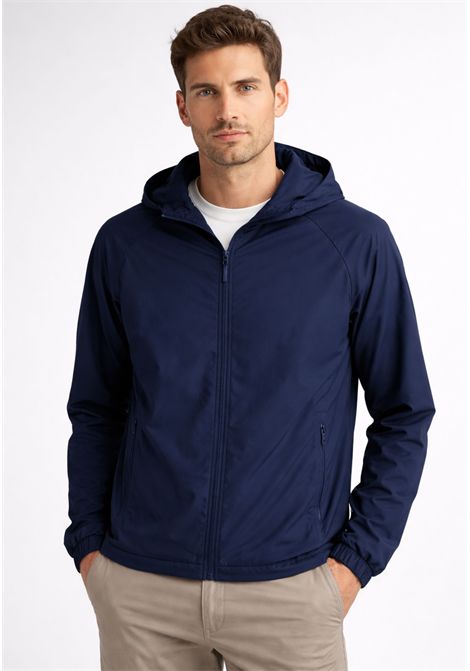 DUNO  Echo TreviGiubbino tecnico con cappuccio  Blu Scuro Duno | ELRIC TREVI861