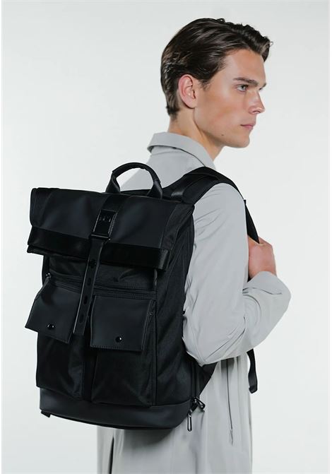 DUNO  Zaino Uomo in Tessuto Black Duno | ENEA RENARO901