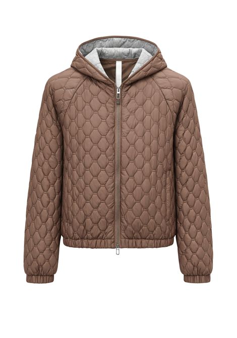 DUNO  Giubbino trapuntato con cappuccio Duno | FANNY OERDA213