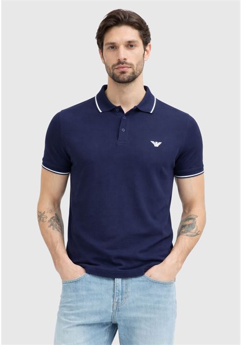 Emporio Armani  Polo uomo in cotone piqué EMPORIO ARMANI | EM0001380 AF20424UB102