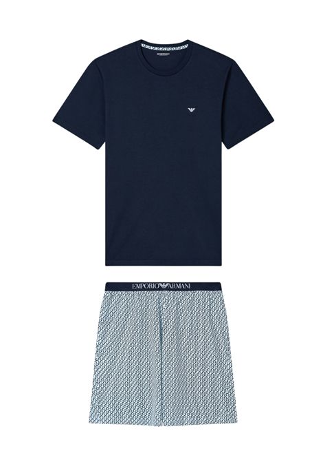 Emporio Armani  Pigiama 2 pezzi in jersey di cotone EMPORIO ARMANI | EM000399 AF18885MB523