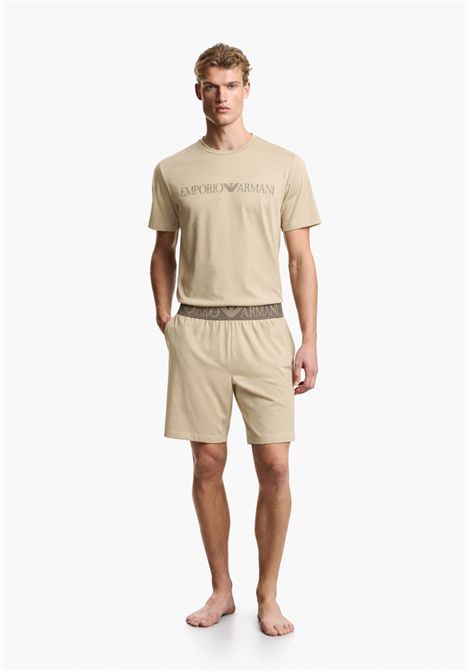 Emporio Armani  Pigiama bermuda in jersey organico ASV EMPORIO ARMANI | EM000400 AF18890U8046