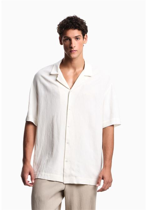 EMPORIO ARMANI  Camicia Beachwear in Misto Lino EMPORIO ARMANI | EM000593 AF20590U0002
