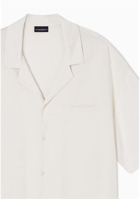 EMPORIO ARMANI  Camicia Beachwear in Misto Lino EMPORIO ARMANI | EM000593 AF20590U0002