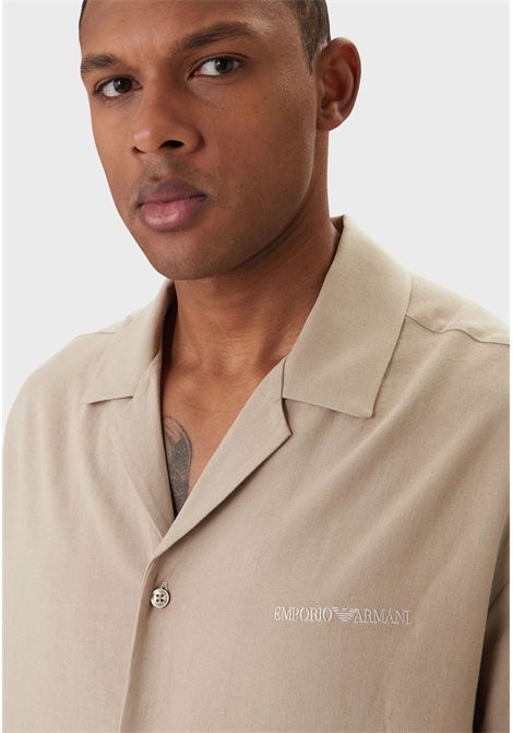 Camicia beachwear in misto lino EMPORIO ARMANI | EM000593 AF20590U6213
