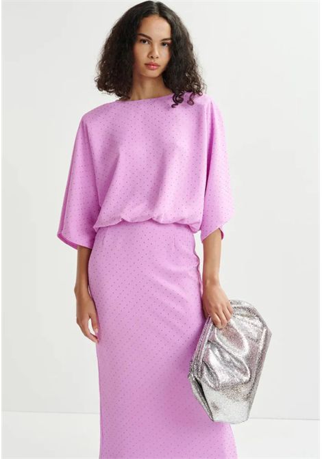 Handsome Strass Midi Dress Essentiel antwerp | HANDSOME RHINESTONEDF21