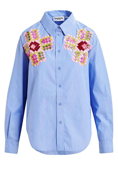 Essentiel Antwerp  Camicia Hapricorn con ricamo di paillettes floreali Essentiel antwerp | HAPRICORN SEQUIN SHIRTH1DB