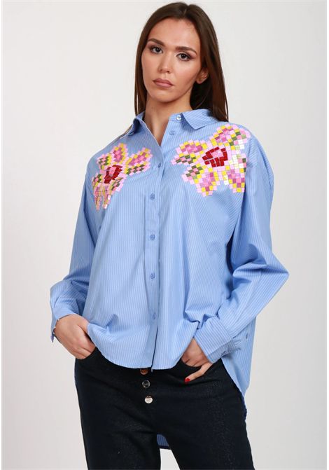Essentiel Antwerp  Camicia Hapricorn con ricamo di paillettes floreali Essentiel antwerp | HAPRICORN SEQUIN SHIRTH1DB