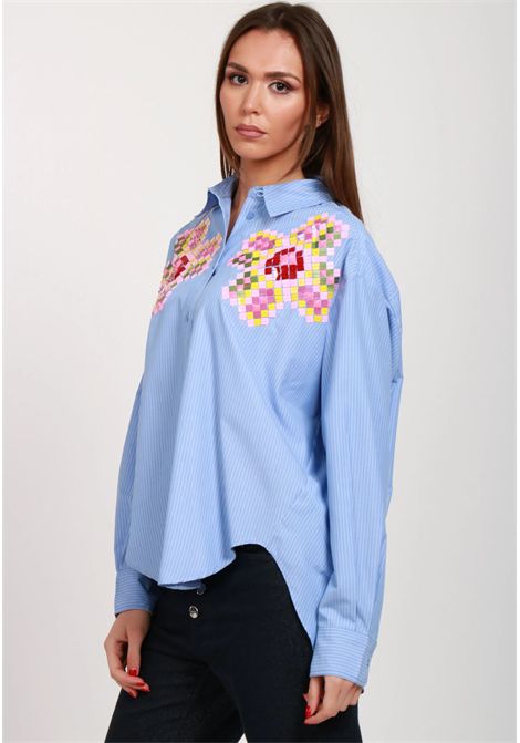 Essentiel Antwerp  Camicia Hapricorn con ricamo di paillettes floreali Essentiel antwerp | HAPRICORN SEQUIN SHIRTH1DB