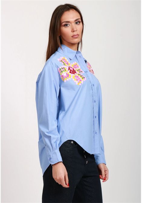 Essentiel Antwerp  Camicia Hapricorn con ricamo di paillettes floreali Essentiel antwerp | HAPRICORN SEQUIN SHIRTH1DB