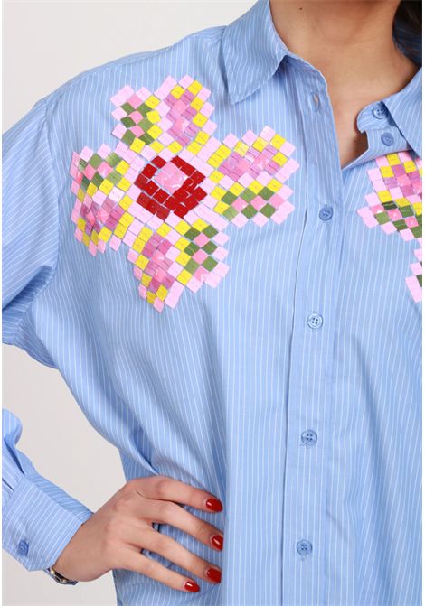 Essentiel Antwerp  Camicia Hapricorn con ricamo di paillettes floreali Essentiel antwerp | HAPRICORN SEQUIN SHIRTH1DB