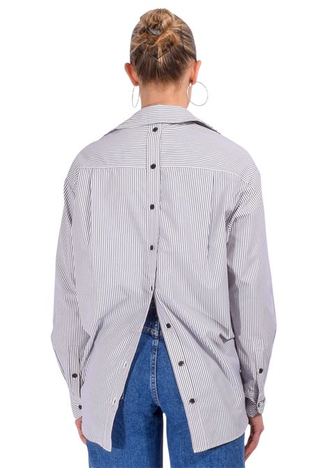 Essentiel Antwerp  Camicia Hapricorn a righe con ricamo di paillettes Essentiel antwerp | HAPRICORN SEQUIN SHIRTH2BL