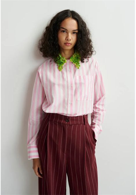 Essentiel Antwerp  Camicia Hashbrown a righe con colletto ricamato Essentiel antwerp | HASHBROWN SEQUIN COLLAR SHIRTH4BA