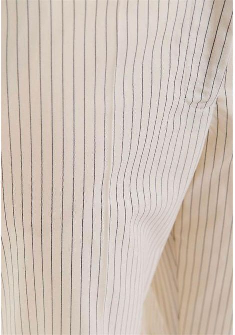 Essentiel Antwerp  Pantaloni a Righe Beige Essentiel antwerp | HEI NARROW ANKLE LENGTH PANTSH1SC