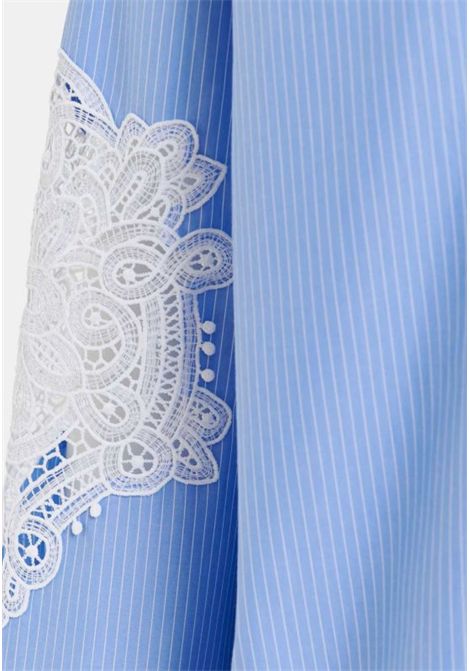 Essentiel Antwerp  Camicia Over in Popeline con Inserti in Pizzo Essentiel antwerp | HOOFD LACE PANELLED SHIRTHUAB