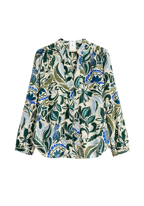 iBlues  Camicia in mussola di cotone stampato iBlues | IBLAGGRAVI007