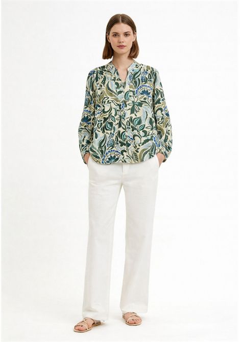 iBlues  Camicia in mussola di cotone stampato iBlues | IBLAGGRAVI007