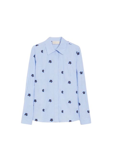 iBlues  Camicia ricamata in popeline di cotone iBlues | IBLBRONCIO004