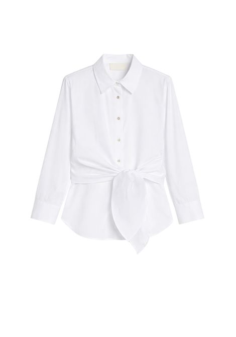 iBlues  Camicia in popeline di cotone stretch con nodo iBlues | IBLCAMBRA001