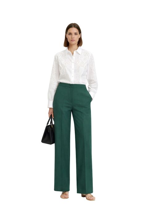 iBlues  Pantaloni wide leg in misto lino e cotone iBlues | IBLCANALE006