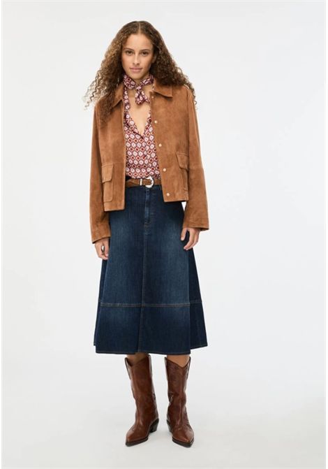 iBlues  Giacca scamosciata in pelle iBlues | IBLCOSETTA002