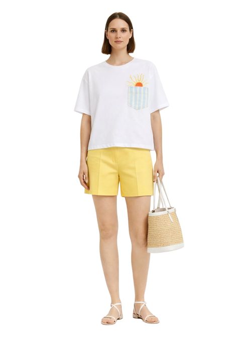 iBlues  T-shirt in jersey di cotone con stampa e ricamo iBlues | IBLELODIA014