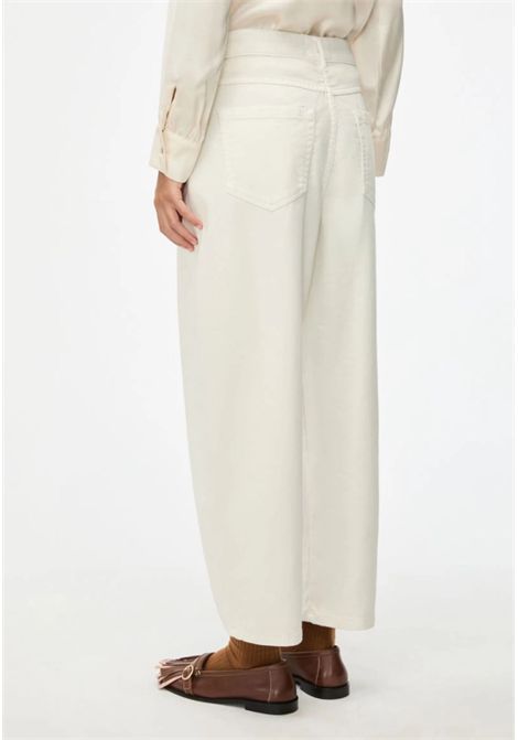 iBlues  Pantaloni barrel in raso di cotone stretch iBlues | IBLNATALE001