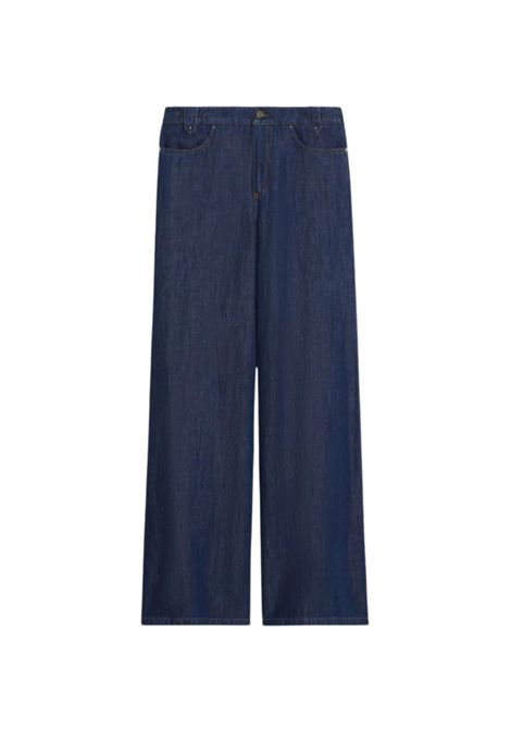 iBlues  Jeans wide leg in denim misto cotone e lino iBlues | IBLNINASUMMER001