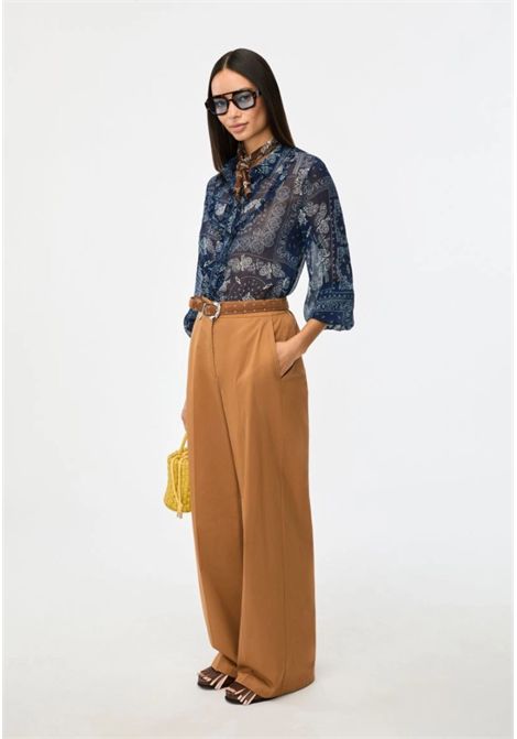 Pantaloni Wide Leg iBlues in Cotone Stretch iBlues | IBLURLO002