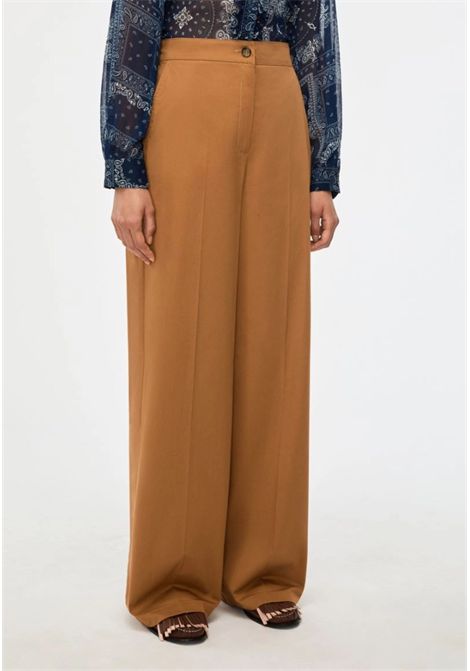Pantaloni Wide Leg iBlues in Cotone Stretch iBlues | IBLURLO002