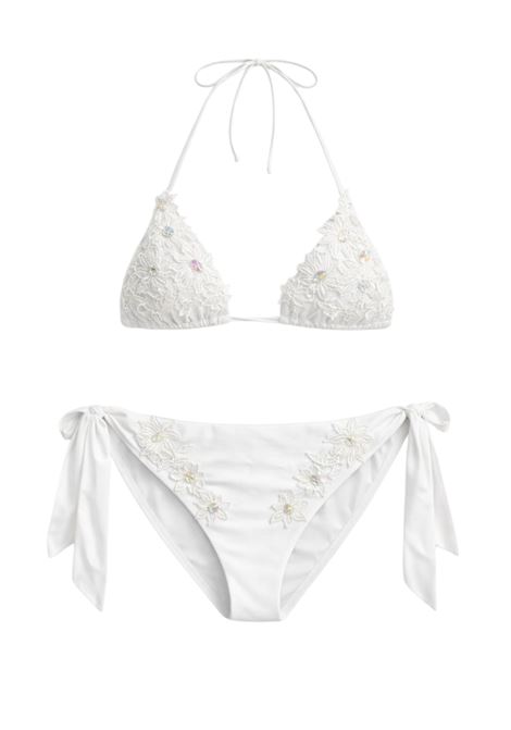 Bikini donna Ilaria Vitagliano in pizzo ricamato Ilaria Vitagliano | MACRAMETRIANGOLOBIANCO