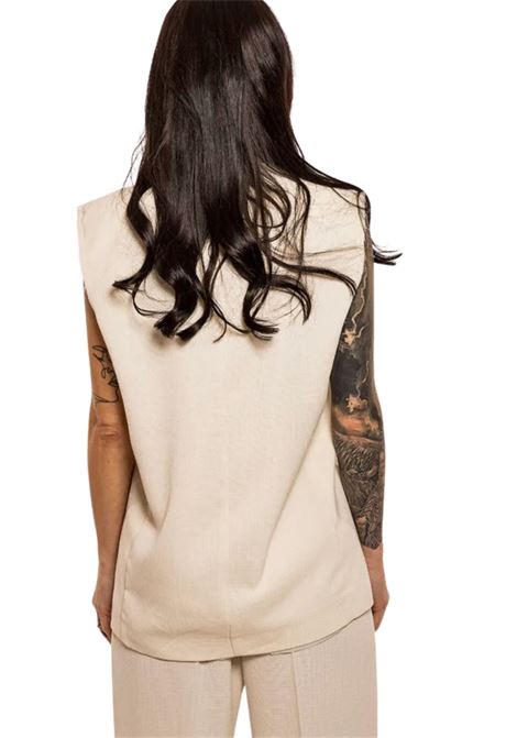 Maxi gilet Imperial con spilla floreale IMPERIAL | L9990005TBURRO